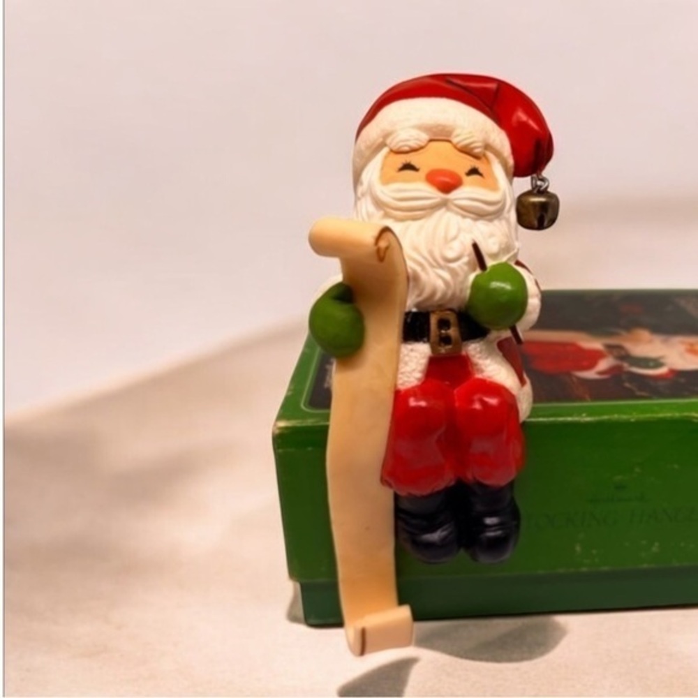 Vintage Santa stoking hanger by Hallmark